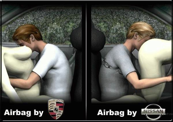 creative airbag ad