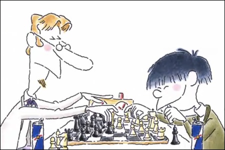Red Bull chess cartoon