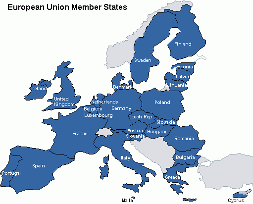 Avropa İttifaqının xəritəsi
