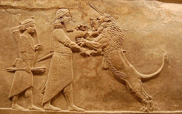 Assurbanipal aid barelyef resmi