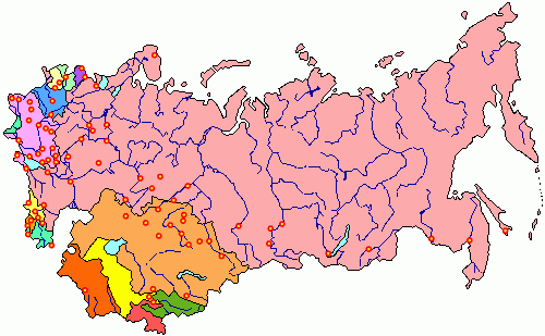 SSRİ xəritəsi