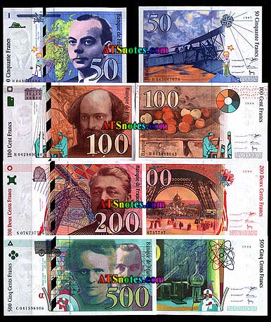 France money, Fransa pulları,Fransa iqtisadiyyatı,pul əskinasları