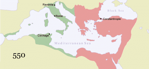 Bizans imperiyası (Şərqi və qərbi Roma imperiyası)