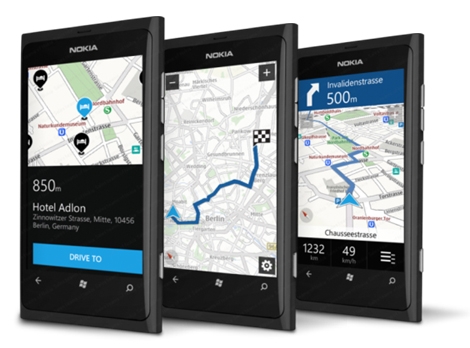 Nokia Maps in Nokia Lumia phones